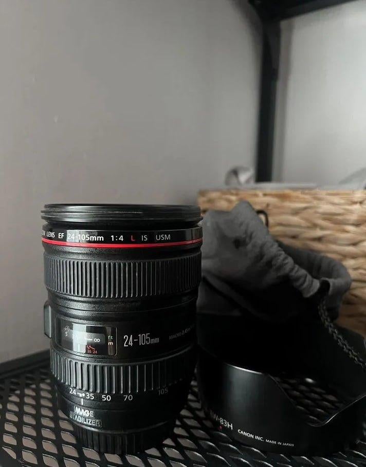 Canon 24-105 mm f/4 L - objectief, Audio, Tv en Foto, Fotografie | Lenzen en Objectieven, Ophalen of Verzenden, Zo goed als nieuw