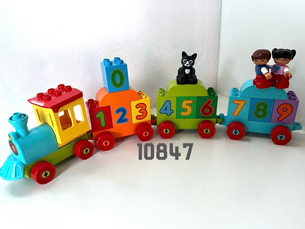 Lego Duplo 10847 - Getallentrein, Kinderen en Baby's, Speelgoed | Duplo en Lego, Zo goed als nieuw, Duplo, Complete set, Ophalen of Verzenden