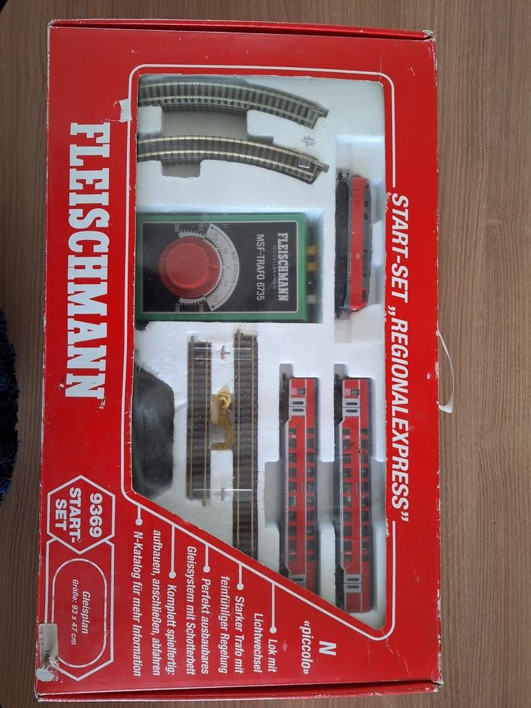 Tekoop fleischmann piccolo trein set NR 9369, Hobby en Vrije tijd, Modeltreinen | N-Spoor, Fleischmann, Ophalen of Verzenden, Zo goed als nieuw