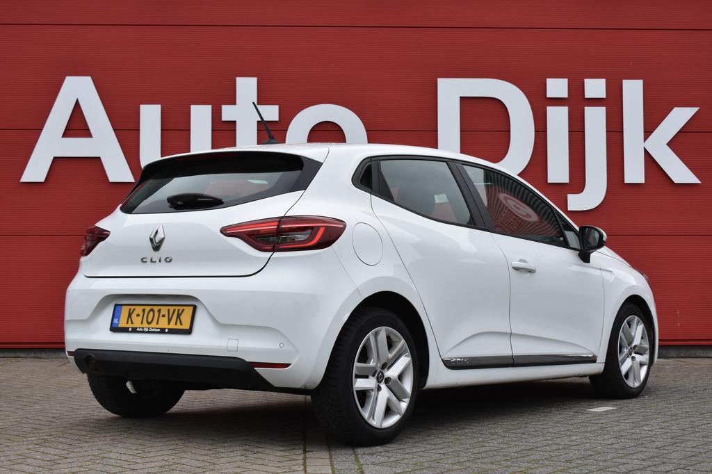 Renault Clio 1.0 TCe Bi-Fuel Zen LED | Carplay | Navi | Airc, Voorwielaandrijving, Stof, Gebruikt, Met garantie (alle)