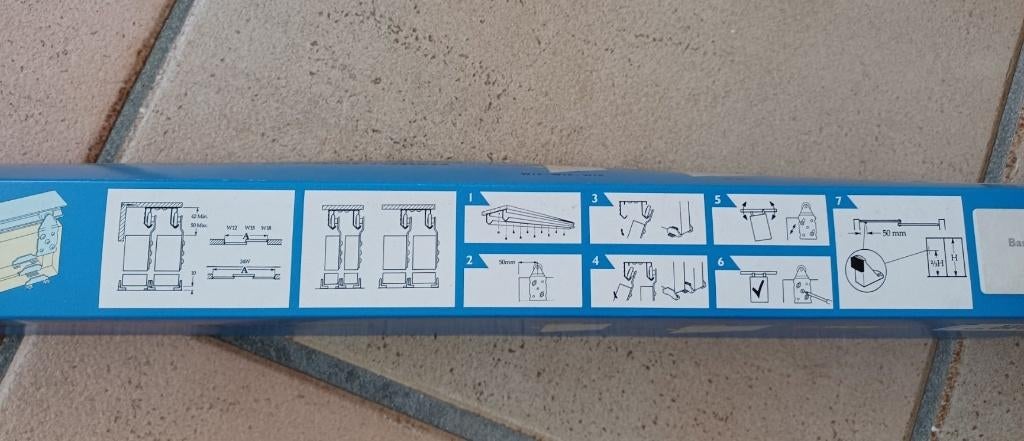 Henderson W12/EU schuifdeurbeslag set Double Top 1200 mm, Ophalen, 120 cm of meer, Nieuw, Buitendeur