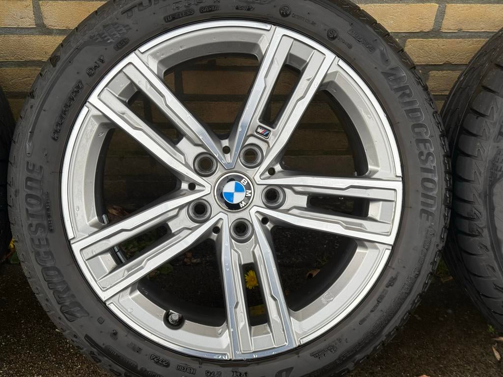 BMW 5x112 17 inch velgen met Bridgestone zomerbanden, Auto-onderdelen, Banden en Velgen, Ophalen, Gebruikt, Banden en Velgen, 17 inch