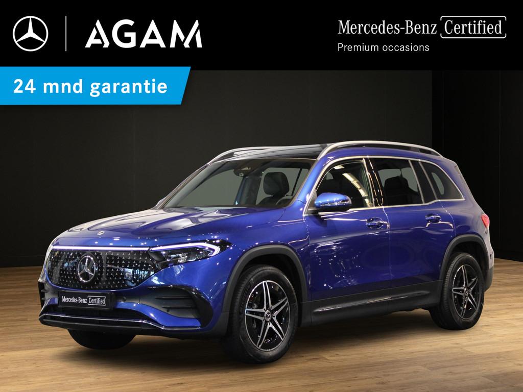 Mercedes-Benz EQB 250+ AMG Line 7p. 71 kWh Panorama dak, 2005 kg, Gebruikt, Blauw, Origineel Nederlands