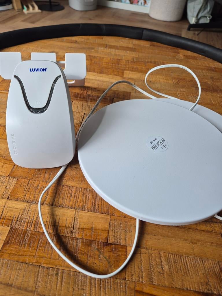 Luvion Babyfoon met sensormat - Gebruikt, werkt goed, Ophalen of Verzenden, Gebruikt