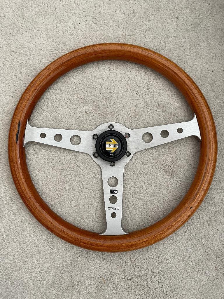 MOMO INDY stuurwiel met claxon, Ophalen of Verzenden, Gebruikt, Overige automerken