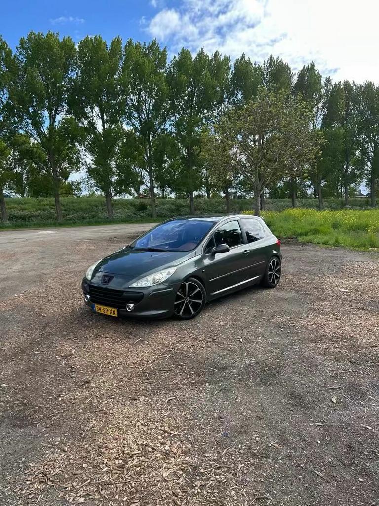 Peugeot 307 200 PK 2.0 16V 3DR 130KW 2006 Groen NIEUWE APK, Voorwielaandrijving, 680 kg, 4 cilinders, 1261 kg