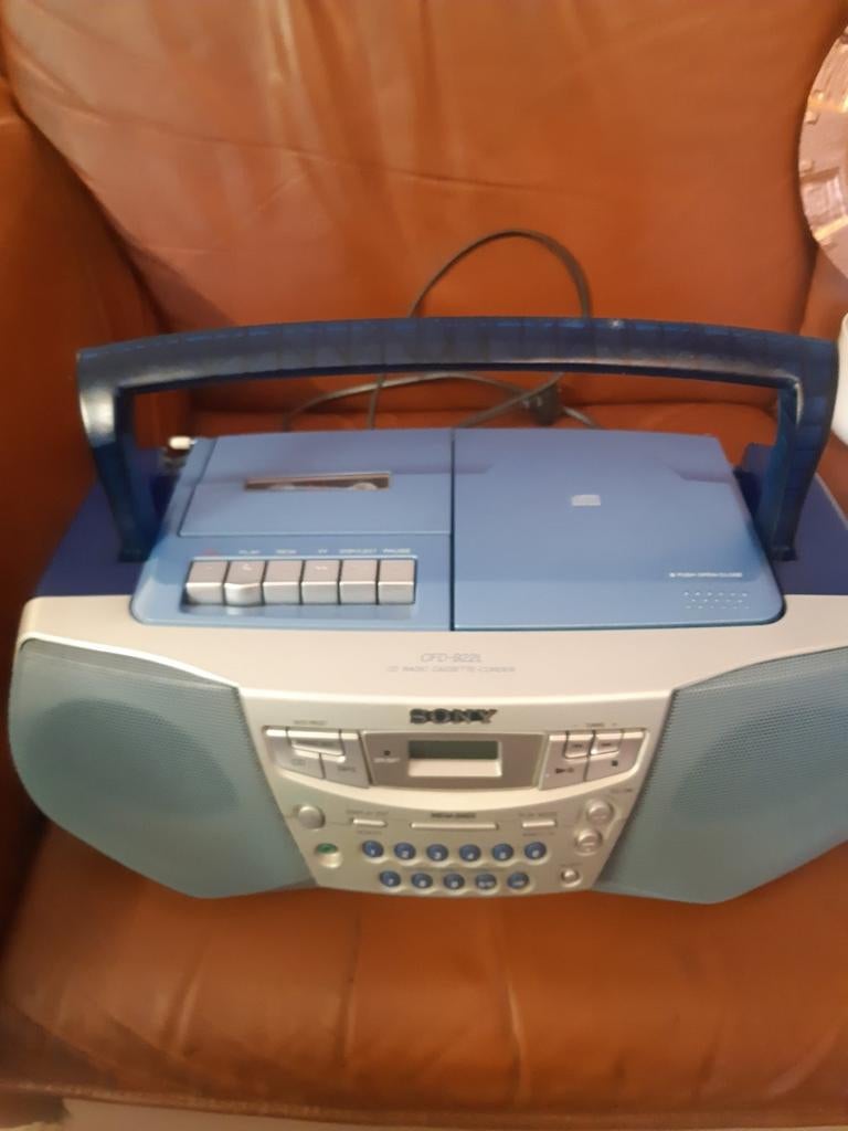 Draagbare Sony Radio CD Cassette Speler, Ophalen, Gebruikt, Radio, Met cd-speler