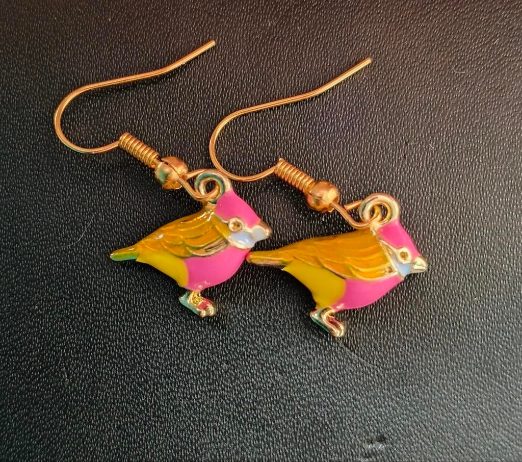 Handgemaakte oorbellen Vogels, Ophalen of Verzenden, Nieuw, Overige materialen