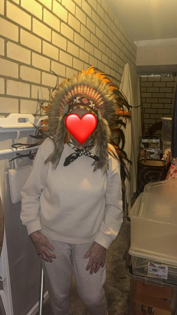 Indianentooi met echte veren - Kostuum Accessoire, Maat 38/40 (M), Geenidee, Carnaval, Ophalen of Verzenden