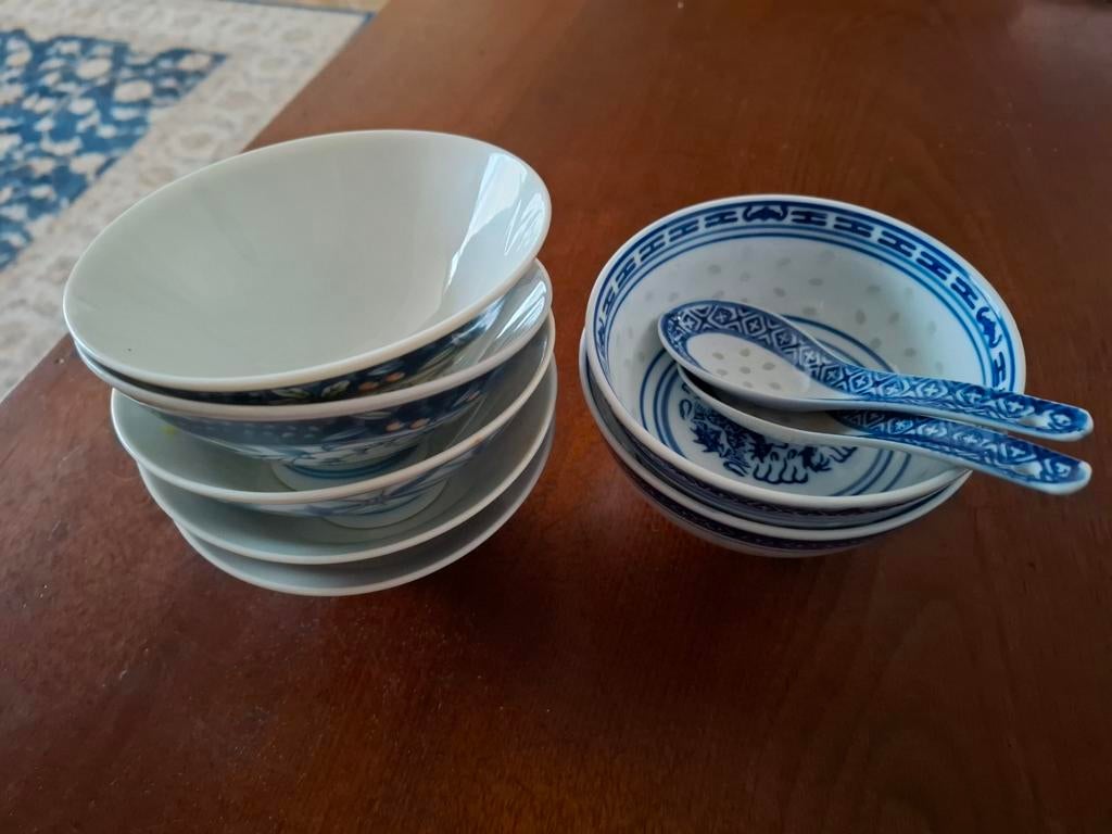 Chinese Rijst/Soepkommen., Ophalen of Verzenden, Zo goed als nieuw, Porselein, Kom(men)