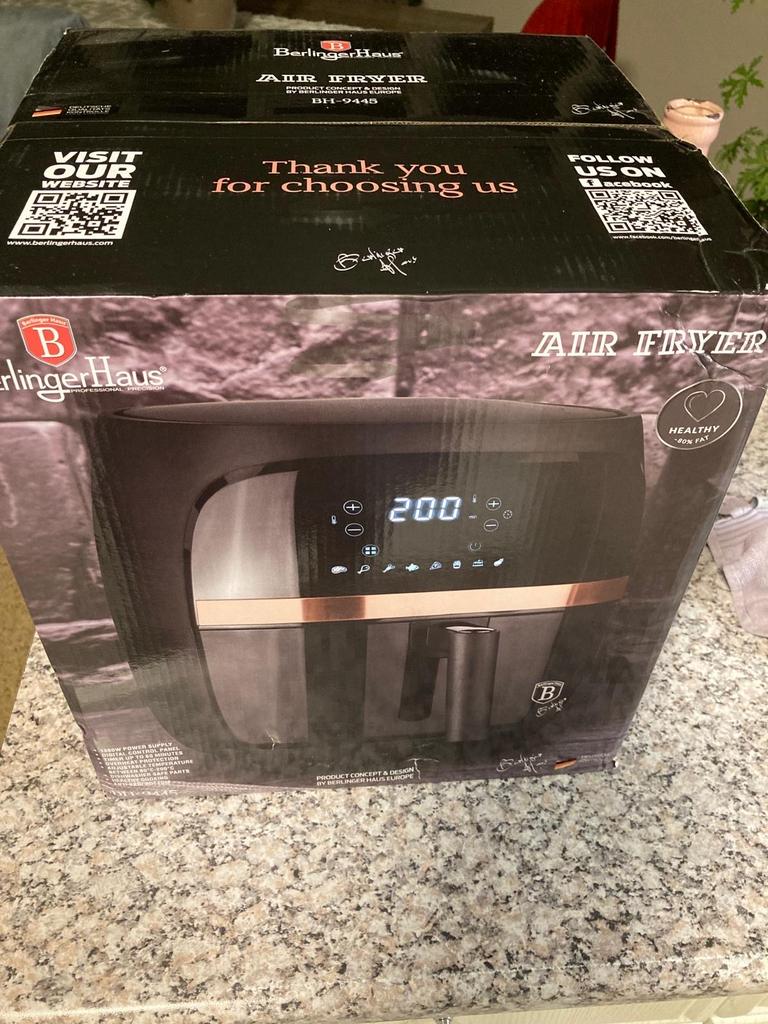 Airfrayer Berlinger Haus BH-9445 - Nieuw!, Witgoed en Apparatuur, Airfryers, Ophalen of Verzenden, Nieuw, Airfryer, 1000 t/m 1499 gram