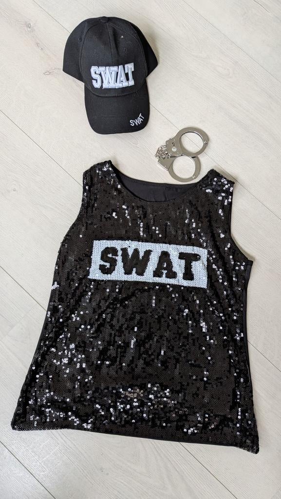 Politiepak Meisje - SWAT Kostuum, Kinderen en Baby's, Carnavalskleding en Verkleedspullen, Ophalen of Verzenden, Zo goed als nieuw