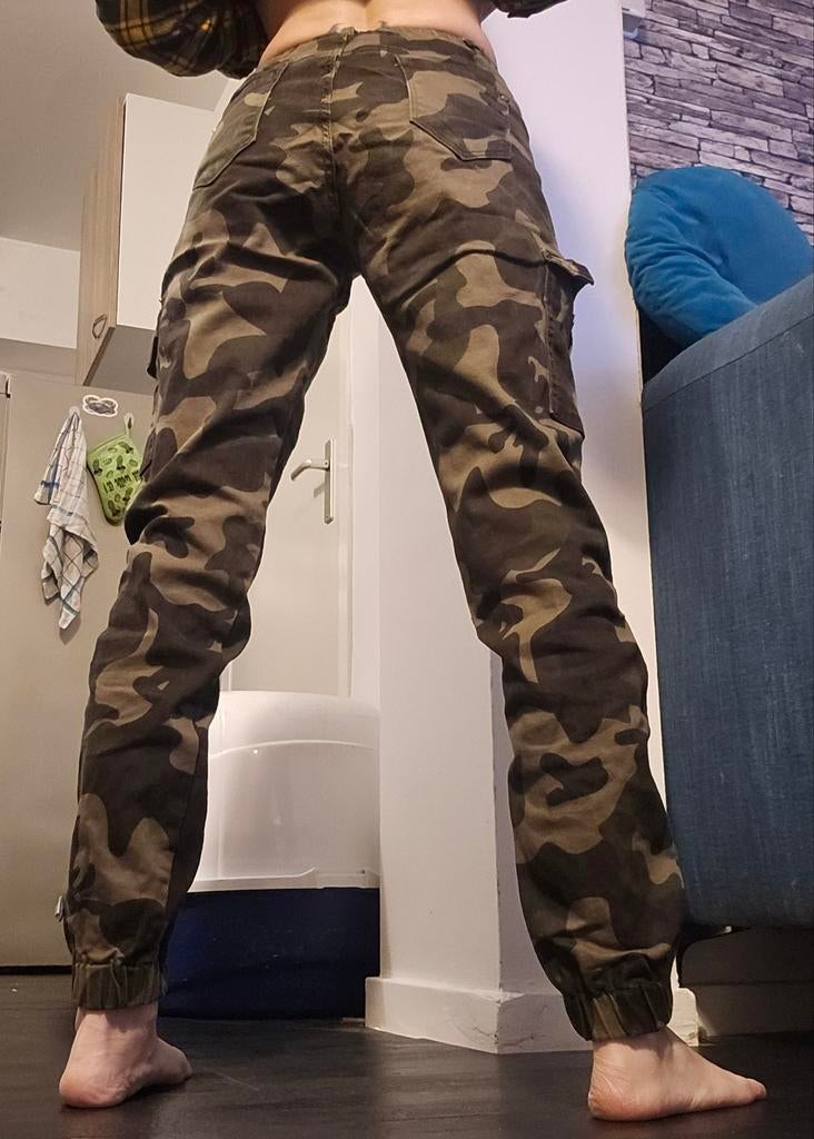 Cargo Broek Camouflage, Kleding | Dames, Broeken en Pantalons, Ophalen of Verzenden, Maat 34 (XS) of kleiner, Lang, Groen