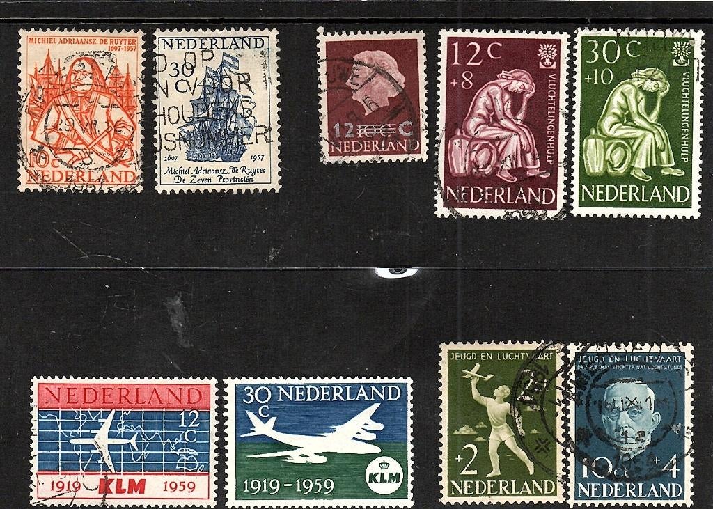 262 kavel gebruikt gebruikt zie scan ., Ophalen of Verzenden, Na 1940, Gestempeld