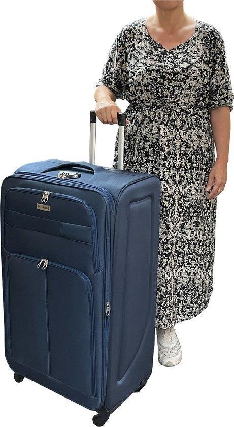 Dubai Abudabi Grote Koffer 76 cm 95/103 liter nu € 49,99 op=, Wieltjes, Hard kunststof, 45 tot 55 cm, Nieuw