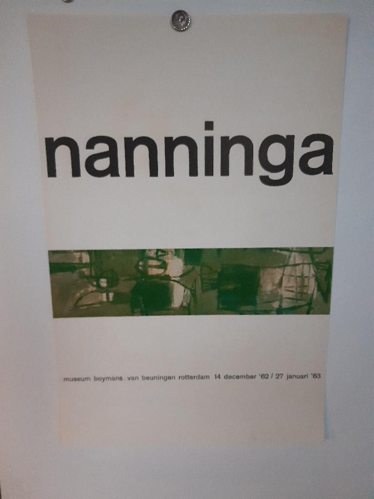 Originele Poster Benno Wissing Jaap Nanninga, Verzenden, A1 t/m A3, Reclame, Rechthoekig Staand