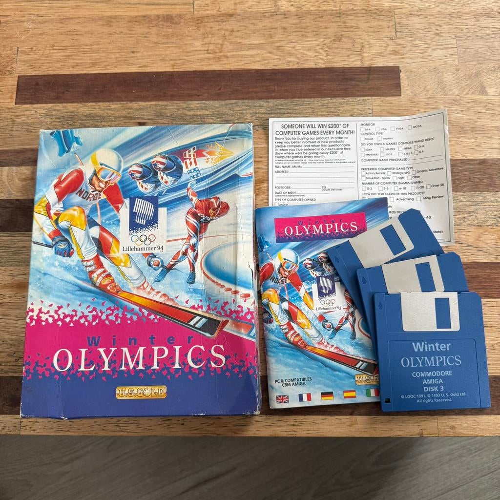 Winter Olympics Lillehammer 94 — Commodore Amiga — U.S. Gold, Computers en Software, Vintage Computers, Ophalen of Verzenden
