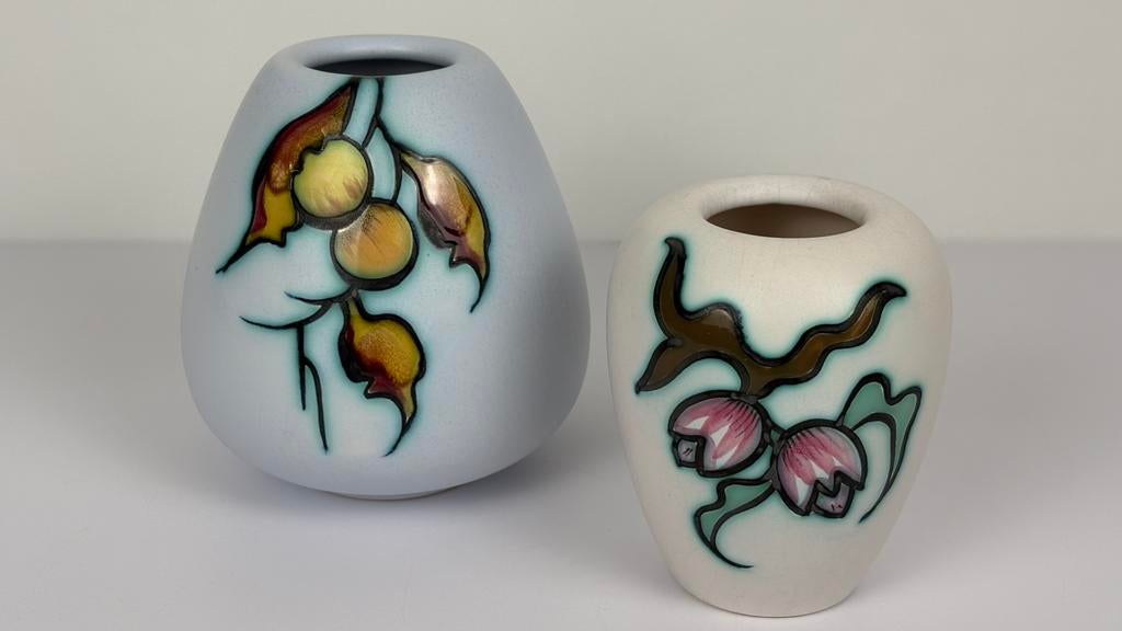 Dutch Design vaas keramiek Flora Gouda Holland Bianca Paola, Antiek en Kunst, Ophalen of Verzenden