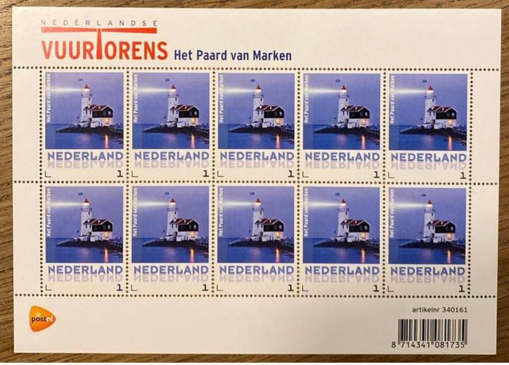 Postzegels pf. NL vuurtorens. Het paard van Marken, Ophalen of Verzenden, Na 1940, Postfris