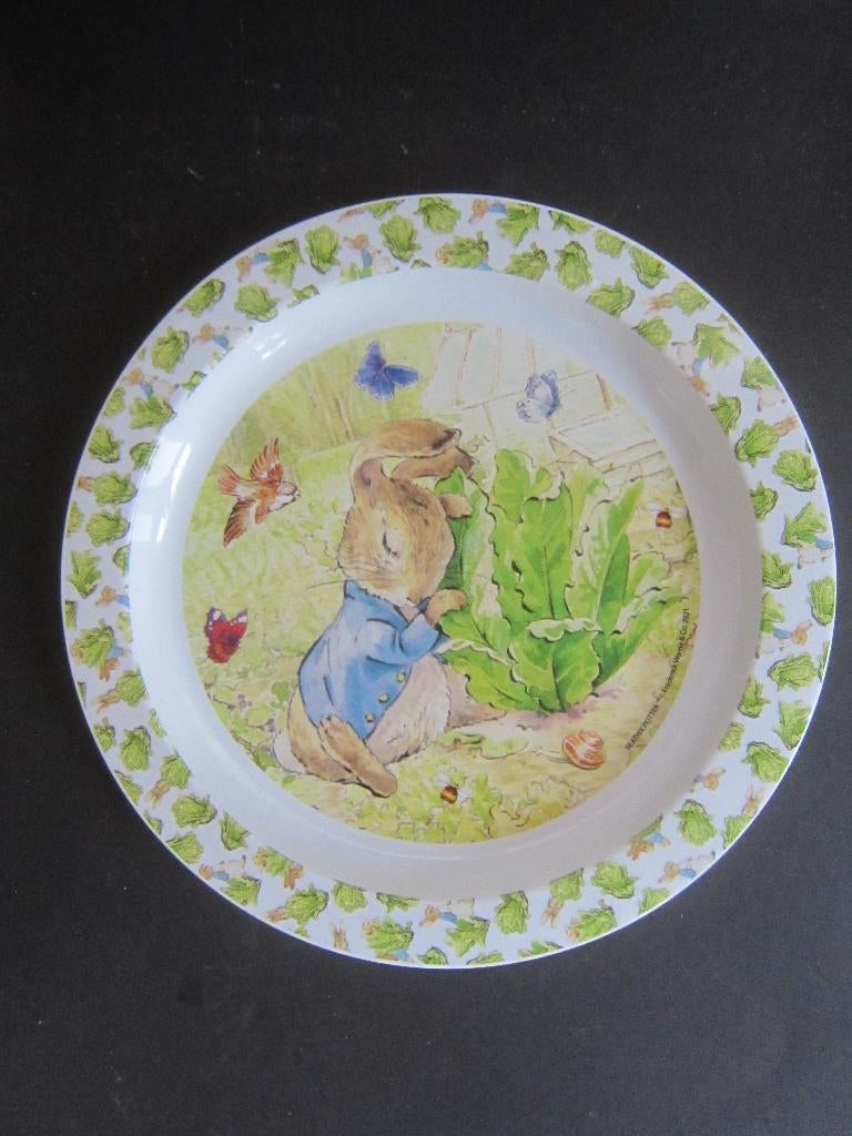 bord BEATRIX POTTER Melamine MEPAL kunststof, Ophalen of Verzenden, Zo goed als nieuw, Overige typen