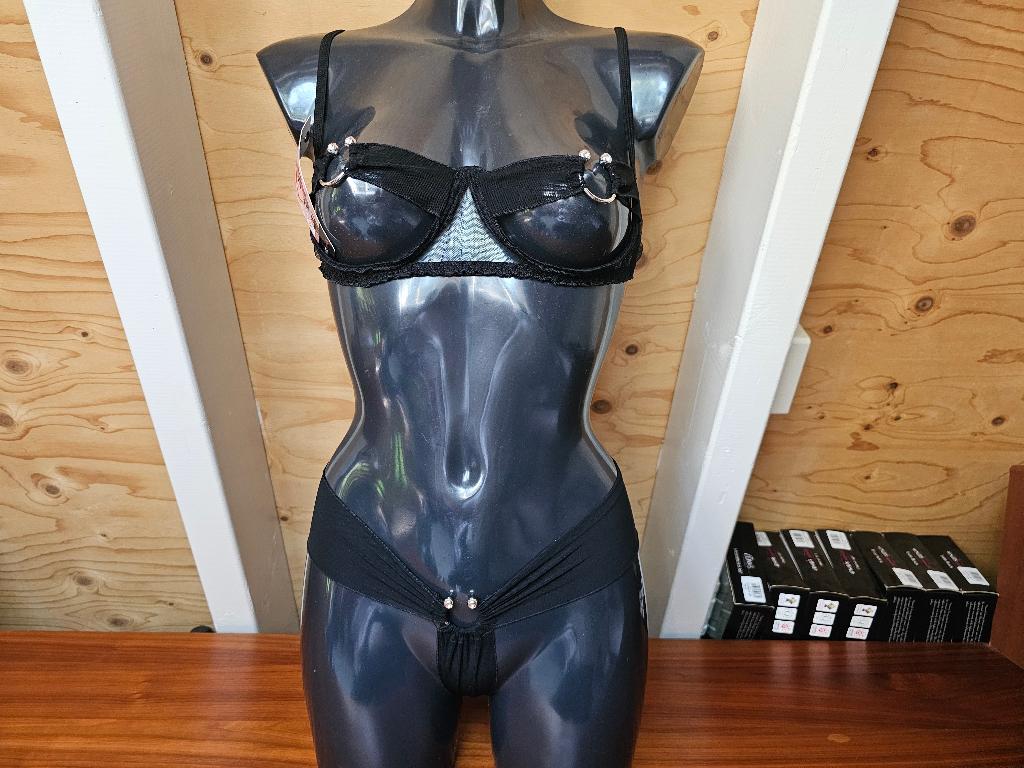 Pikante lingerieset XS / 34, Kleding | Dames, Ondergoed en Lingerie, Ophalen of Verzenden, Zwart, Setje