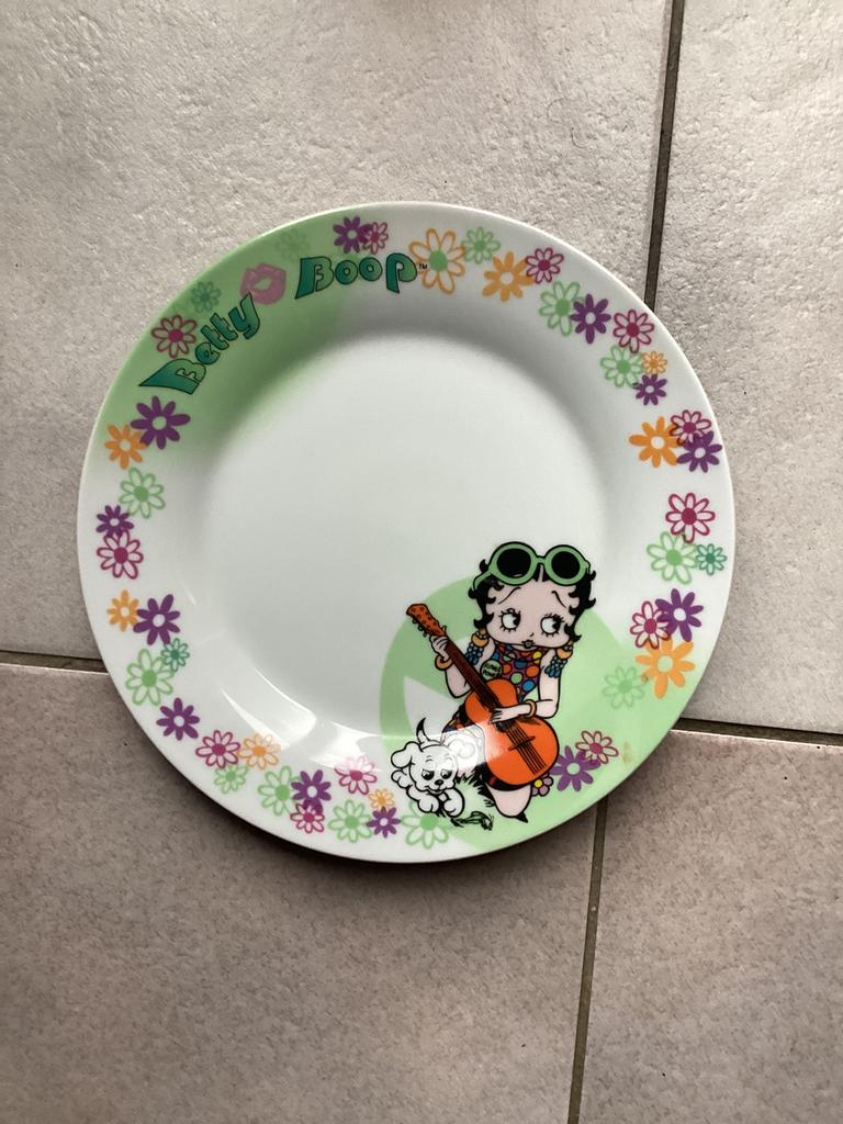 Betty boop bord, Ophalen of Verzenden, Zo goed als nieuw, Overige stijlen, Bord(en)