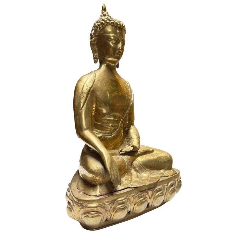 Tibetaanse vergulde bronzen Boeddha, Ophalen of Verzenden, Gebruikt