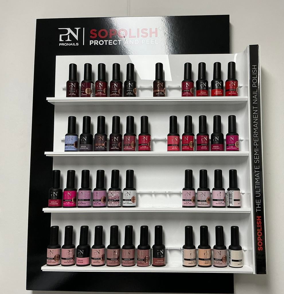 Gellak Sopolish met display, Ophalen of Verzenden, Zo goed als nieuw, Overige kleuren, Handen en Nagels