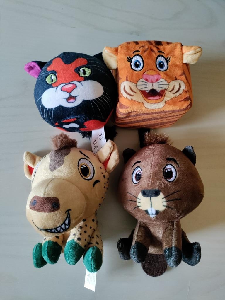 Knuffeltjes, mini's van de Lidl actie 4 stuks, Ophalen, Zo goed als nieuw, Steen, Aardewerk of Keramiek, Dier