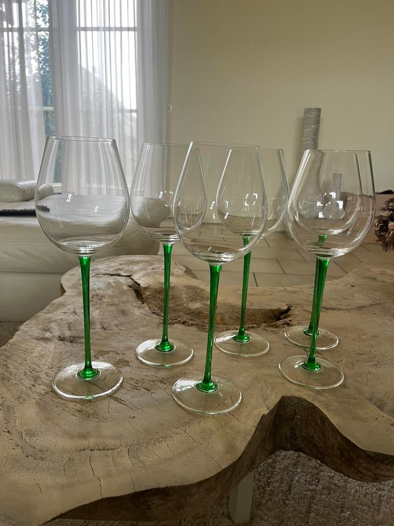 Dure Kisslinger wijnglazen van bergkristal Vino Colore, Ophalen of Verzenden, Zo goed als nieuw, Overige typen