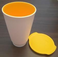 Tupperware Allegra Beker Oranje/Wit 450ml, Ophalen of Verzenden, Nieuw, Oranje, Beker of Kan
