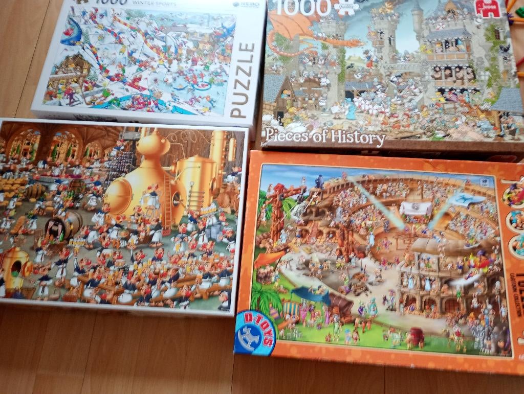 puzzels 1000 stukjes, Ophalen, 500 t/m 1500 stukjes, Gebruikt, Legpuzzel