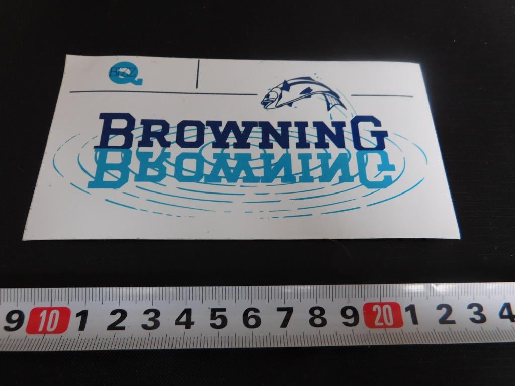 sticker hengelsport browning Q-bizz, Ophalen, Zo goed als nieuw