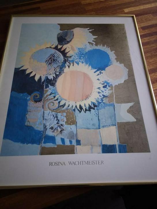 ROSINA WACHTMEISTER reproduktie, Gebruikt, 50 tot 75 cm, Metaal of Aluminium, Ophalen of Verzenden