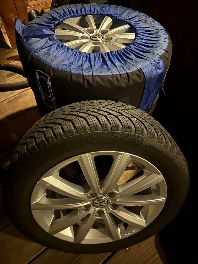 VW Merano 16 inch lichtmetalen winterset, VW Polo >2017, Ophalen, Gebruikt, Volkswagen