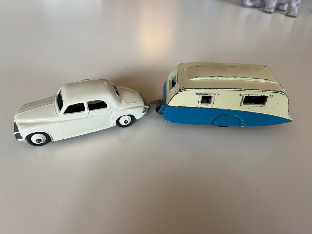 Dinky Toys Rover 75 met Caravan, Ophalen of Verzenden, Gebruikt, Auto, Overige merken