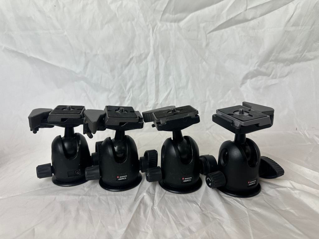 Manfrotto 496RC2 Balhoofd - 4 stuks, Gebruikt, Balhoofd, Ophalen of Verzenden, Minder dan 150 cm