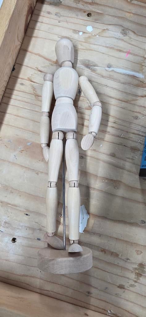 Houten Tekenpop, Ophalen, Zo goed als nieuw