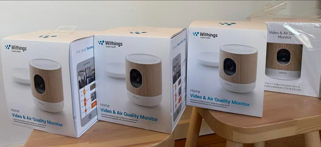 Set van 4 Withings (Nokia) Camera's - Zo goed als nieuw, Ophalen of Verzenden, Zo goed als nieuw, Binnencamera