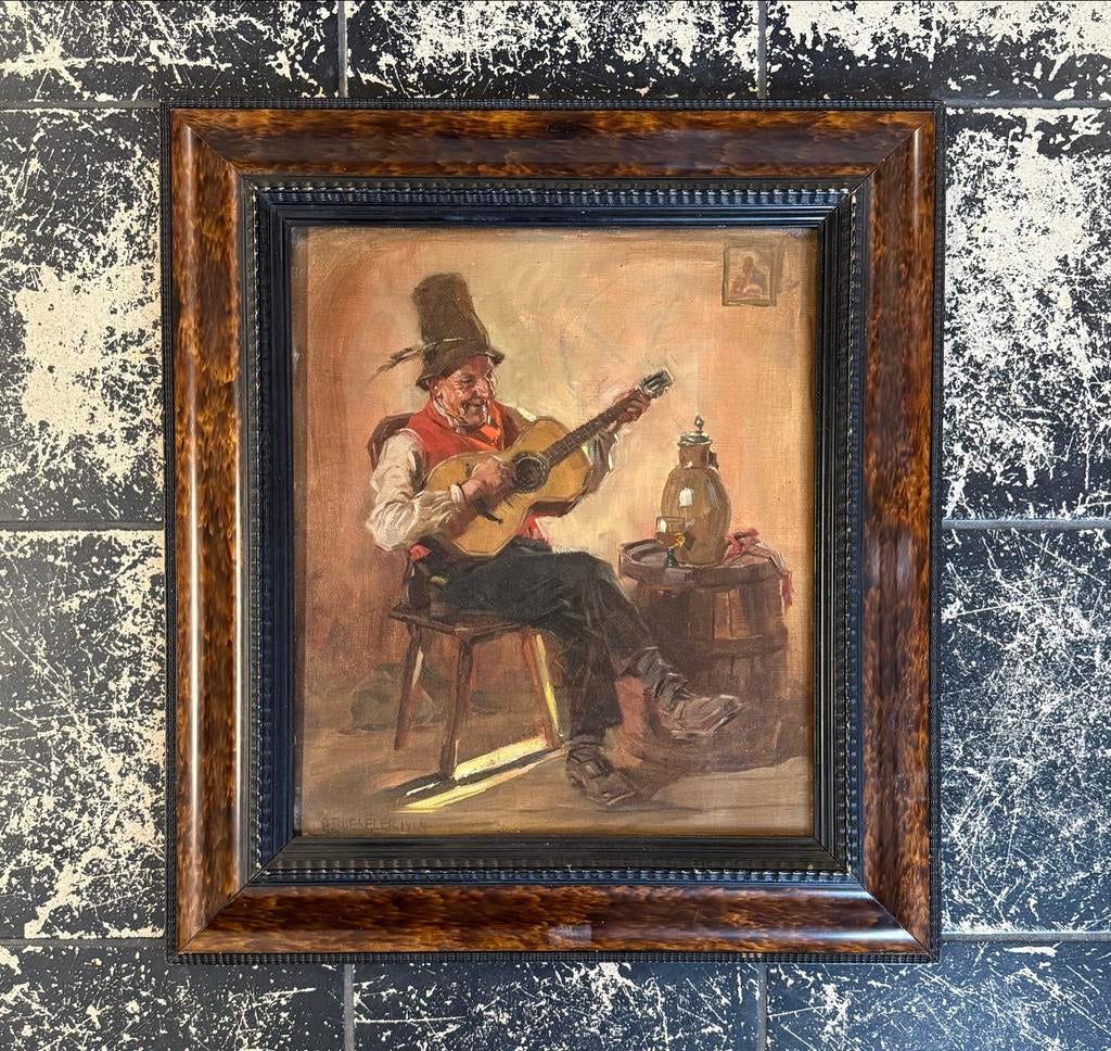 August Roeseler – Olieverf op doek – "Der Musikant" 1924, Ophalen