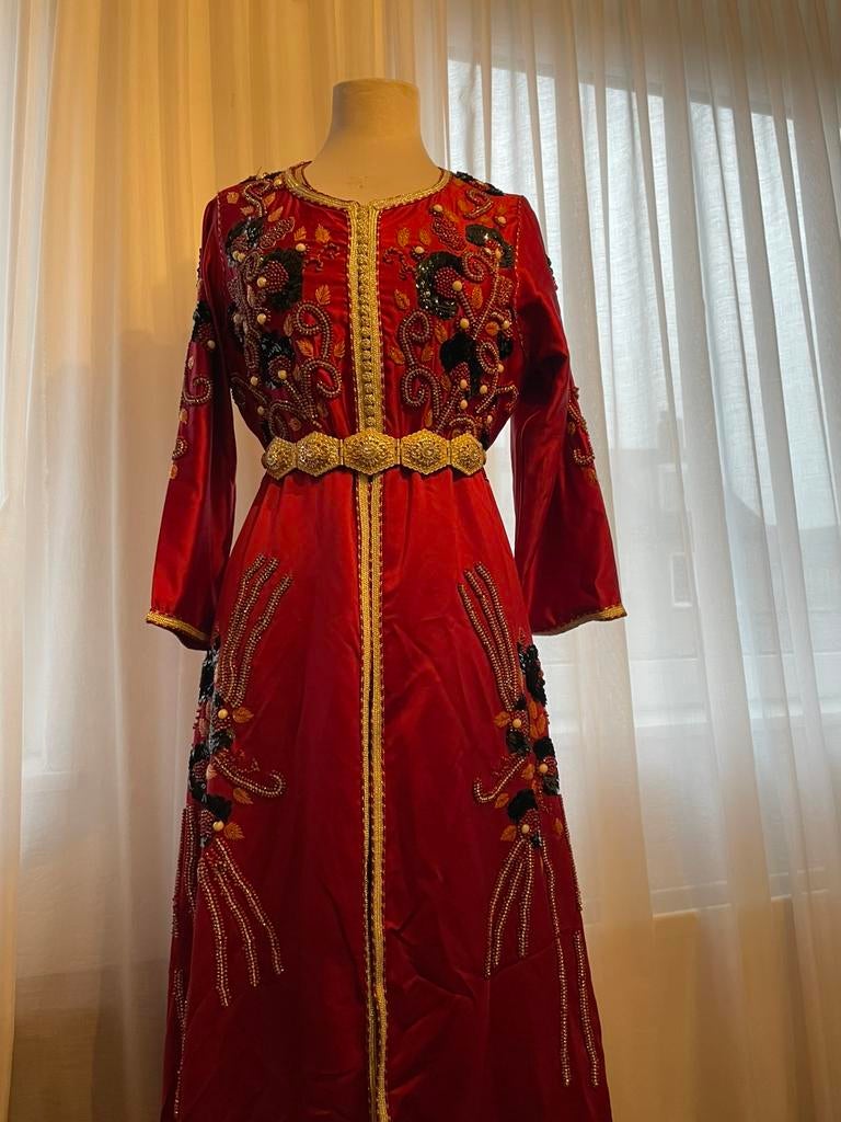 Mooie Nieuwe!! Marokkaanse jurk/takchita/takshita, Maat 42/44 (L), Ophalen of Verzenden, Zo goed als nieuw, Rood