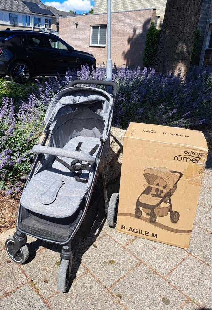 Britax Römer B-Agile M buggy kleur Elephant grey, Ophalen of Verzenden, Zo goed als nieuw, Kinderwagen, Overige merken