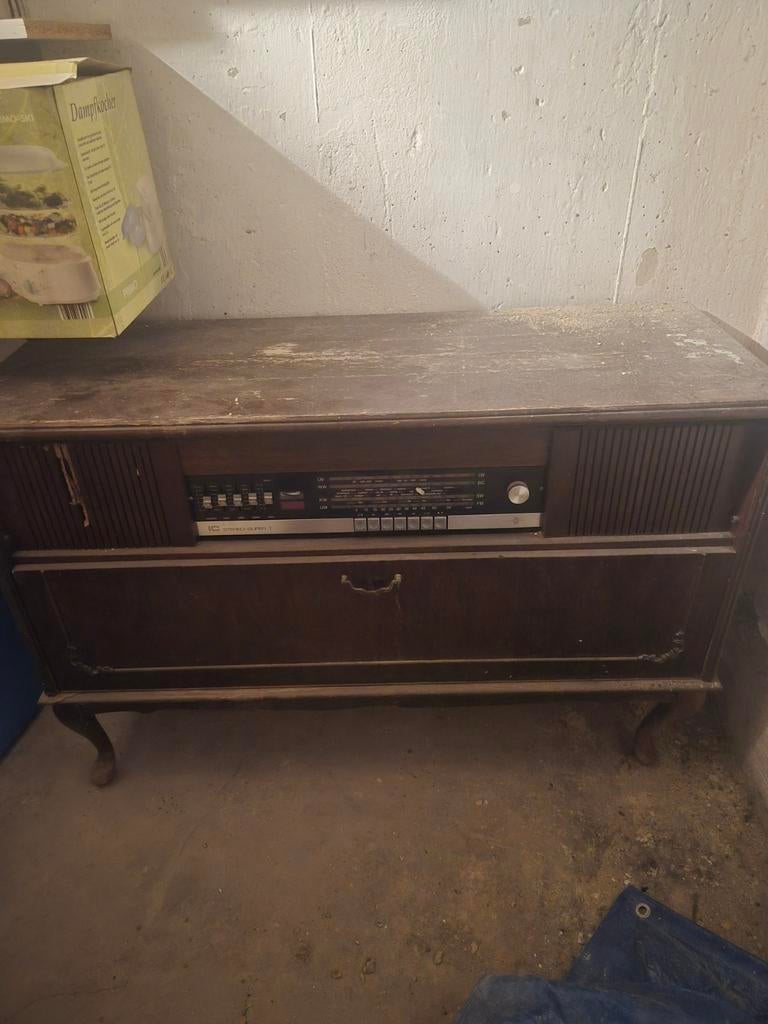 Vintage Houten Radio/Radiomeubel - Jaren 70, Audio, Tv en Foto, Stereo-sets, Ophalen, Gebruikt, Tuner of Radio, Overige merken