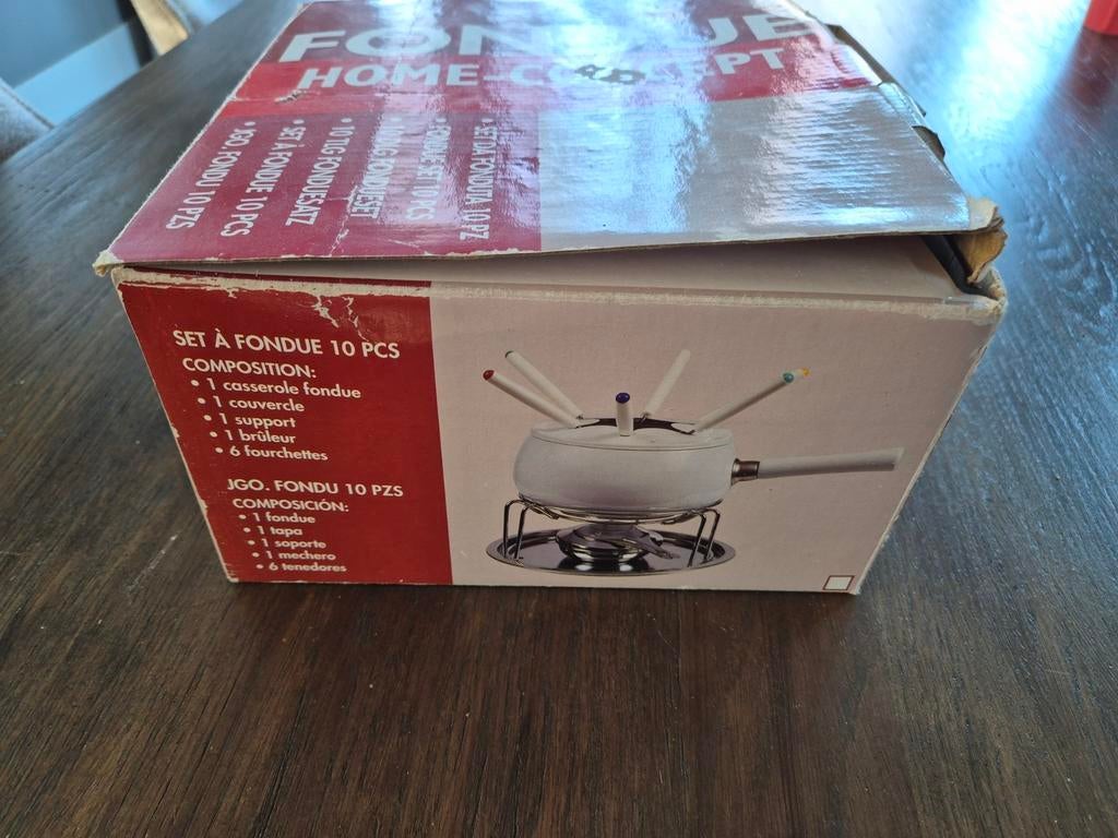 Fondueset 10 delig nieuw, Ophalen, Nieuw, Brander, Fondueset
