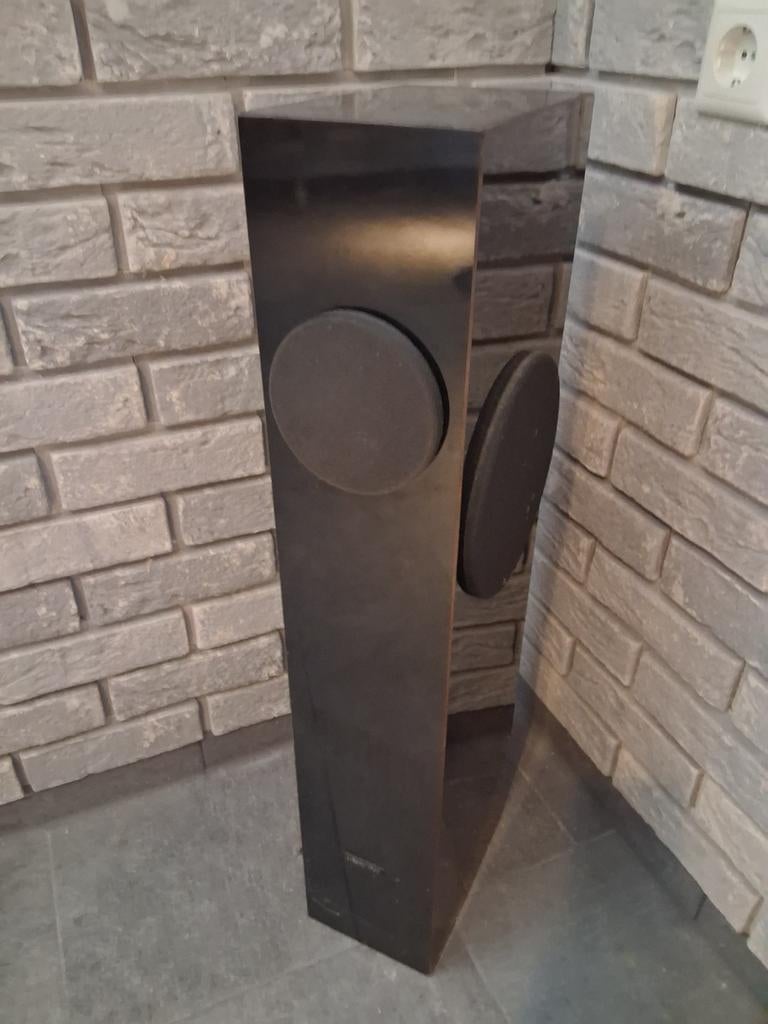 2x Hoogglans Zwarte Boxen - Gebruikt, Ophalen of Verzenden, Gebruikt, Vrijstaande haard, Overige soorten