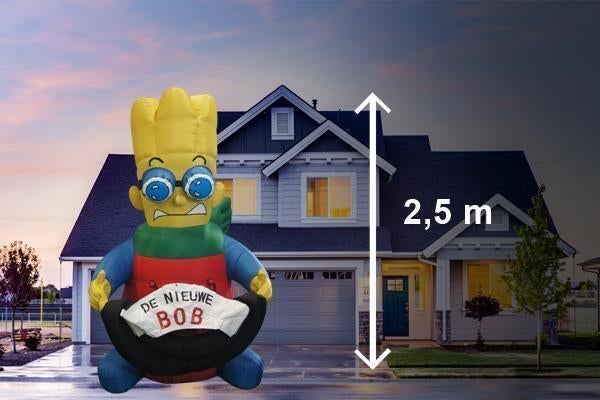 Opblaasbare man in auto te huur landelijke bezorging mogelij, Ophalen of Verzenden, Zo goed als nieuw, Abraham of Sarah