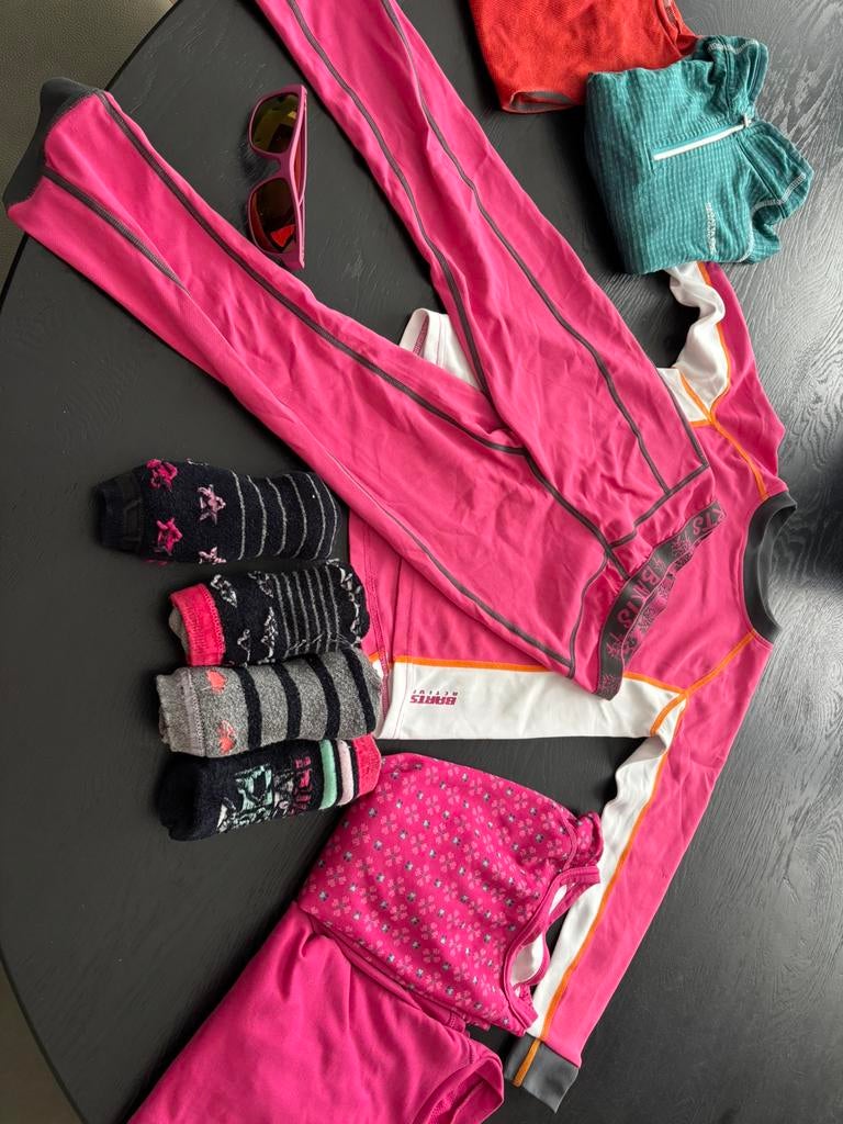 Thermokleding Wintersportkleding pakket 134/140, Ophalen of Verzenden, Zo goed als nieuw, Maat 34 (XS) of kleiner, Broek