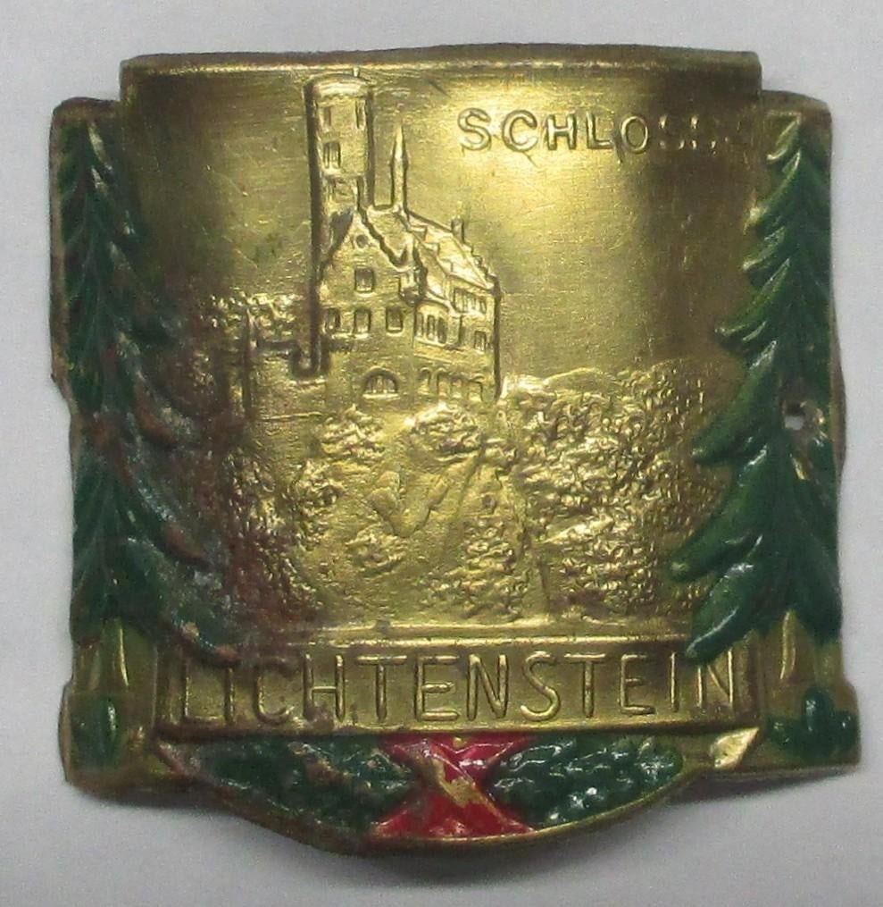 Lichtenstein Wandelstokplaatjes (Stocknägel) op wandelstok, Ophalen of Verzenden, Gebruikt, Wandelstok