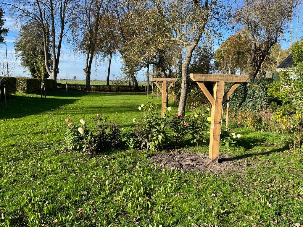 Waslijnpalen douglas hout nostalgie reclamepalen, Ophalen of Verzenden, Nieuw, Palen