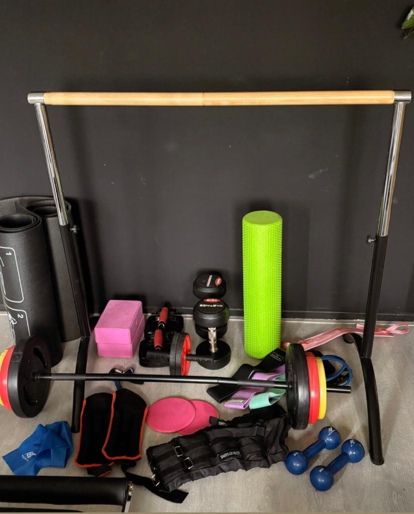 Sportspullen, gewichten, balletbarre, Ophalen, Gebruikt, Buik, Dumbbell